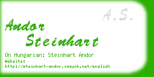 andor steinhart business card